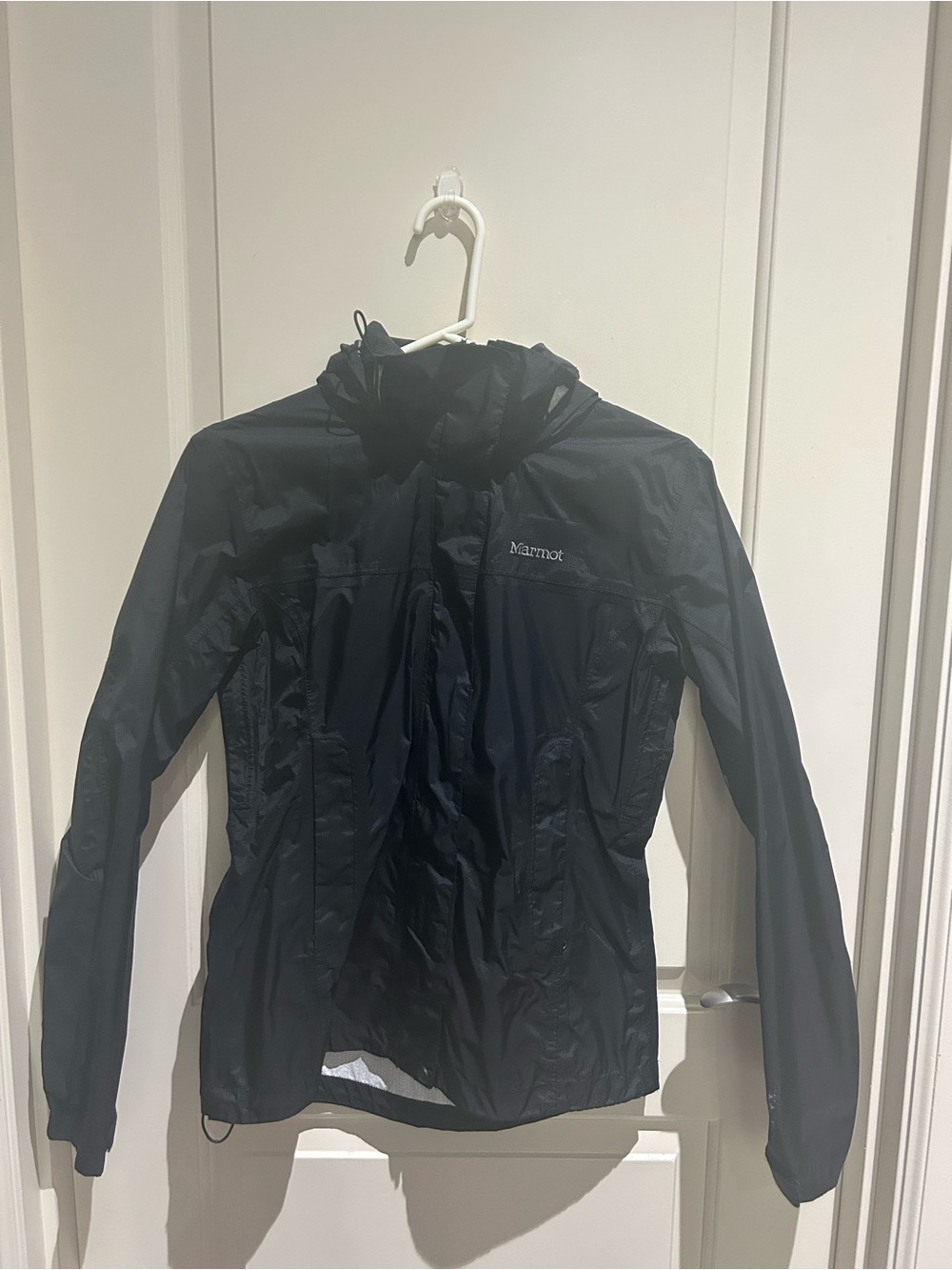 Marmot Women's Black Hooded Lightweight Rain Shell